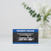 Security Services | Private police Visitenkarte (Stehend Vorderseite)