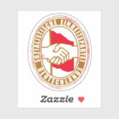 SED VINTAG AUFKLEBER (Blatt)