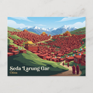 Seda Larung Gar Buddhistische Akademie China Postkarte
