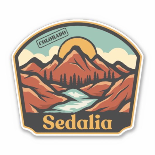 Sedalia, Colorado-Aufkleber Aufkleber (Vorderseite)