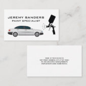 Sedan | Autos Paint Service Business Card Visitenkarte (Vorne/Hinten)