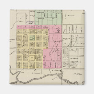 Sedan, Cloverdale, Farlington und Hepler, Kansas Magnet
