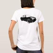 Sedan und Abzeichen BMW E30 T-Shirt (Rückseite)