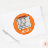 Sedan Warning Sticker (Umschlag)