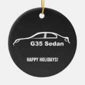 SedanG35 weißer Brushstroke mit Keramikornament (Vorne)