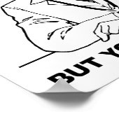 Sedate Stupid Funny Poster (Ecke)