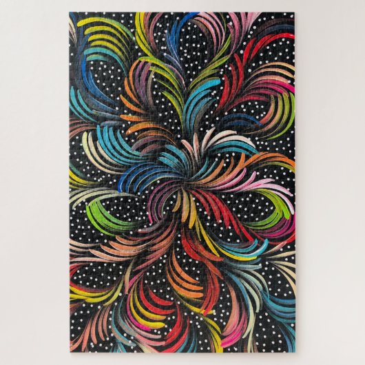 Seded Bush Medicine Dreaming von Selina Numina Puzzle (Vertikal)