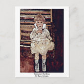 Sedentary Children by Egon Schiele Postkarte (Vorderseite)