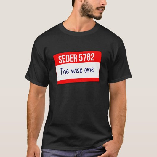 Seder 5782 badge Passover 5782 The wise one wise T-Shirt (Vorderseite)