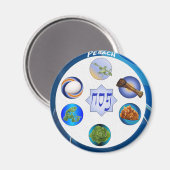 Seder Plate Magnet (Vorderseite/Rückseite)