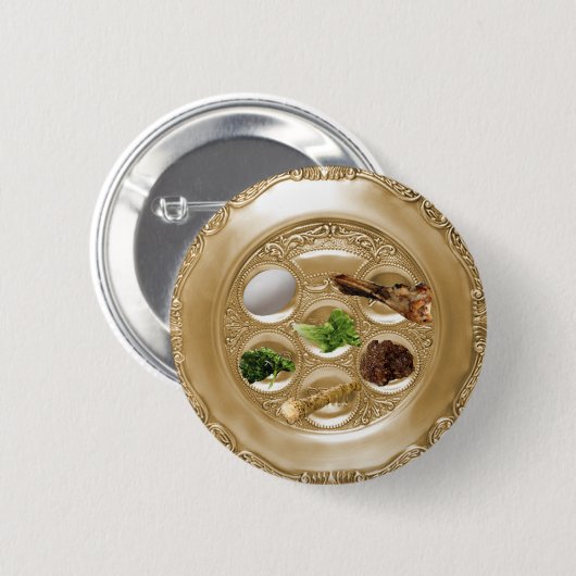 Seder Platte Button (Vorne & Hinten)