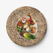 Seder Platte - Shmurah Matzah Pappteller (Vorderseite)