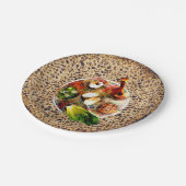 Seder Platte - Shmurah Matzah Pappteller (Schrägansicht)