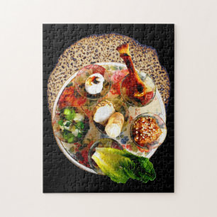 Seder Platte u. Matzah Puzzle