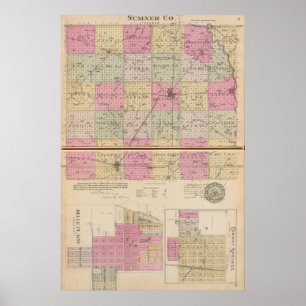 Sedgwick Landkreis, Conway und Belle Plaine, Kansa Poster