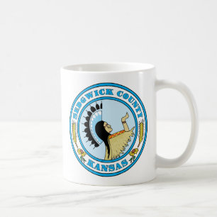 Sedgwick Landkreis Siegel Kaffeetasse