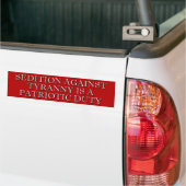 Sediment gegen Tyrannei Autoaufkleber (Auf Lkw)