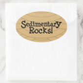 Sedimentäre Steine! Aufkleber (Tasche)