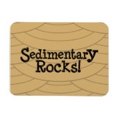 Sedimentäre Steine! Magnet (Horizontal)
