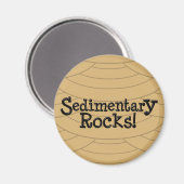 Sedimentäre Steine! Magnet (Vorderseite/Rückseite)