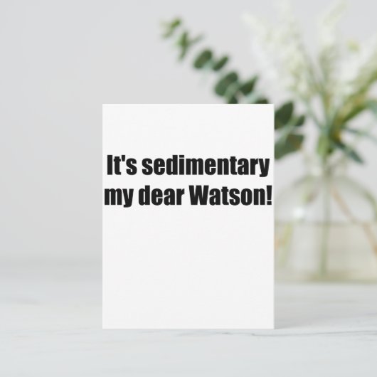 sedimentarschwarz postkarte (Stehend Vorderseite)