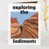 Sedimentgestein Erkundung der Sedimente Wanderer Karte (Gelbe Blume)