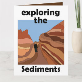 Sedimentgestein Erkundung der Sedimente Wanderer Karte