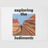 Sedimentgestein Erkundung der Sedimente Wanderer Seidenpapier (Vorderseite)