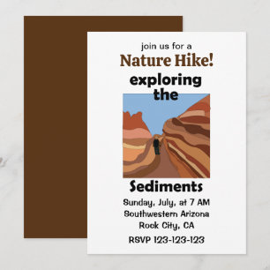 Sedimentgestein Erkundung von Sedimenten Naturwand Einladung