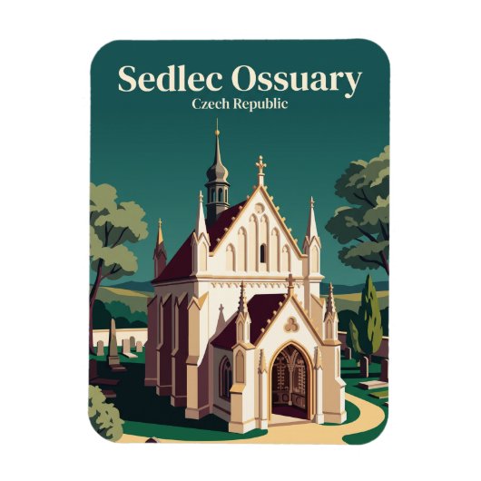Sedlec-Ossarium Tschechien Magnet (Vertikal)