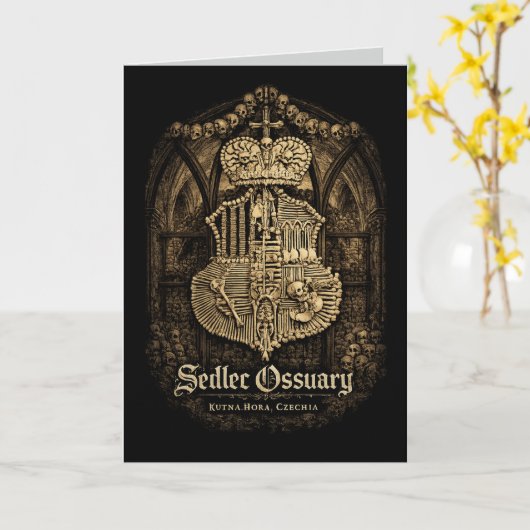 Sedlec Ossuary Karte (Gelbe Blume)