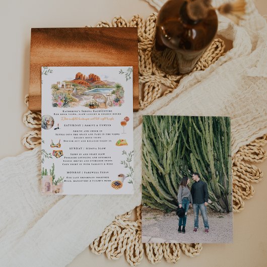 Sedona Arizona Bachelorette Weekend Itinerary Einladung