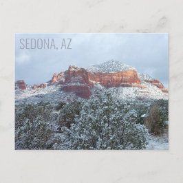Sedona Arizona Bedeckt im Schnee Winter Postkarte