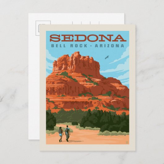 Sedona, Arizona | Bell Rock Postkarte (Vorne/Hinten)