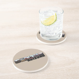 Sedona Arizona Big Letter - Bergblick Getränkeuntersetzer