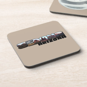 Sedona Arizona Big Letter - Bergblick Getränkeuntersetzer