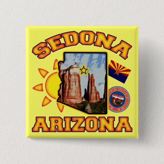 Sedona, Arizona Button (Vorderseite)