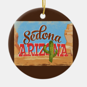 Sedona Arizona Cartoon Wüste Wüste Keramik Ornament