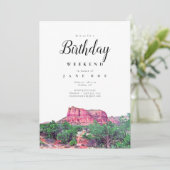 Sedona Arizona Einladung zum Geburtstag (Stehend Vorderseite)