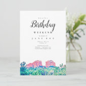Sedona Arizona Einladung zum Geburtstag (Stehend Vorderseite)