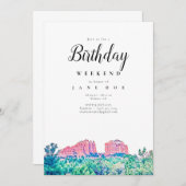 Sedona Arizona Einladung zum Geburtstag (Vorne/Hinten)