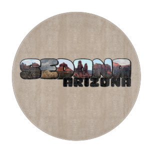 Sedona Arizona Großer Buchstabe - Bergblick Schneidebrett