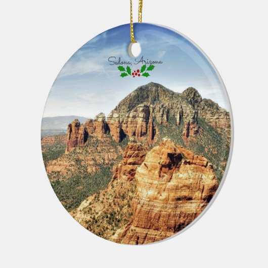 Sedona, Arizona (Heilige Weihnachten) Keramik Ornament (Links)