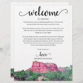 Sedona Arizona Hochzeitswochenende Willkommen (Vorne/Hinten)