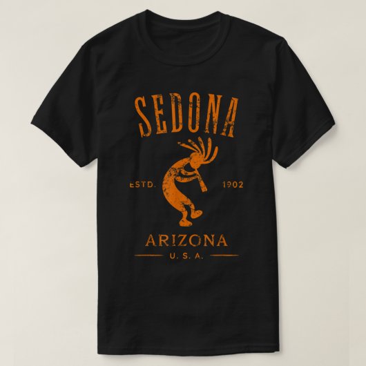 Sedona Arizona Kokopelli Souvenir Desig T-Shirt (Design vorne)