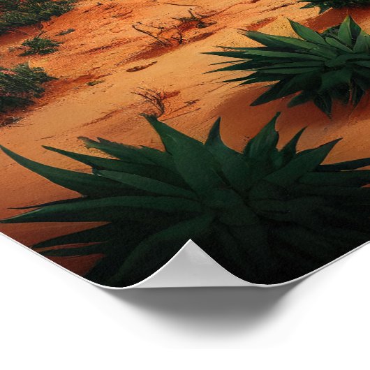 Sedona Arizona Kunstvoll wandern im Valle Verzasca Poster (Ecke)