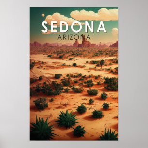Sedona Arizona Kunstvoll wandern im Valle Verzasca Poster