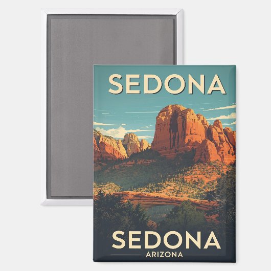 Sedona Arizona Magnet (Vorderseite/Rückseite)