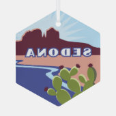 Sedona, Arizona Ornament Aus Glas (Rückseite)