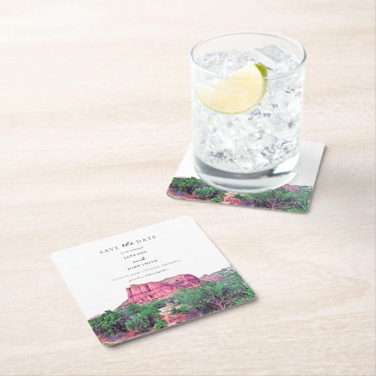 Sedona Arizona Paper Untersetzer Save the Date (Vor Ort)